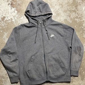 Nike gray zip sweater